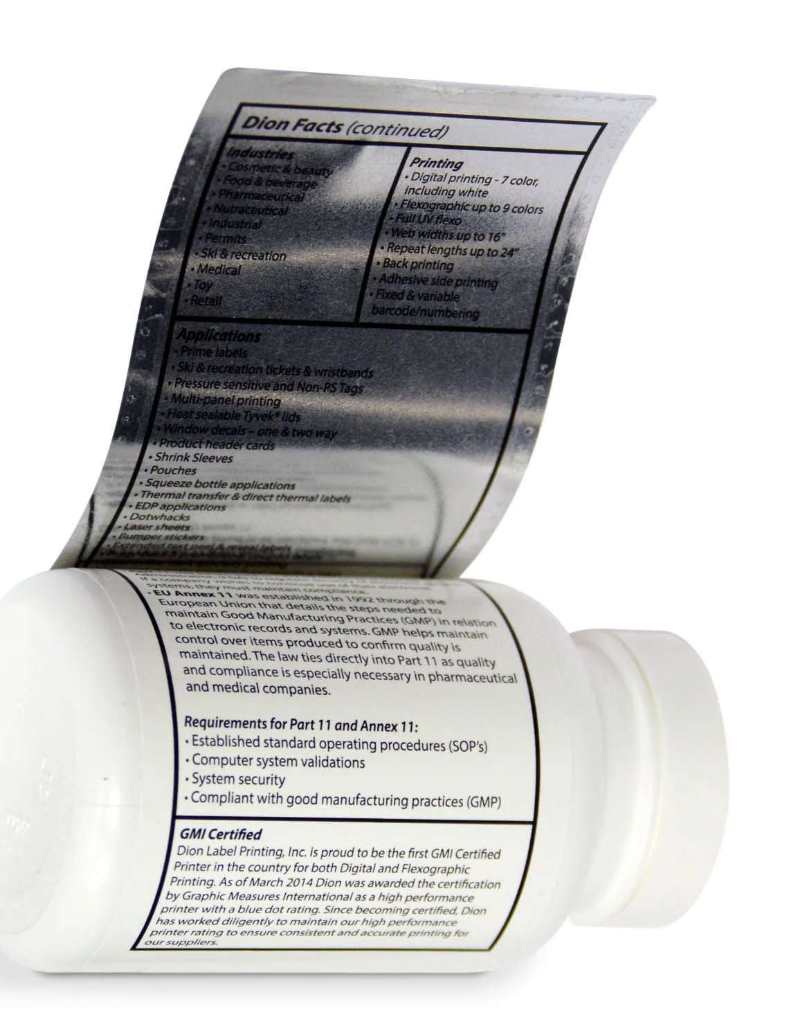 nutrition label printer