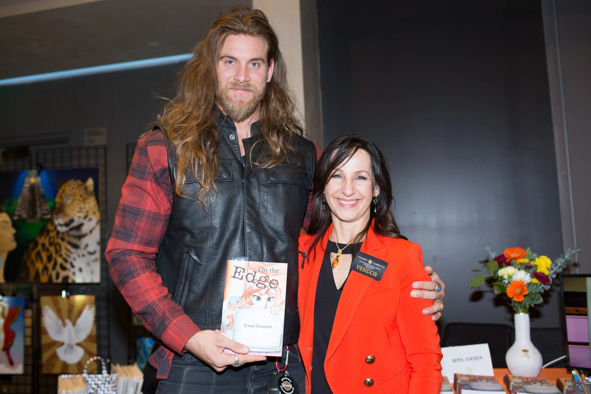 Brock O’Hurn and Irma at the Celebrity Connected Event in Hollywood on 23 February, 2019