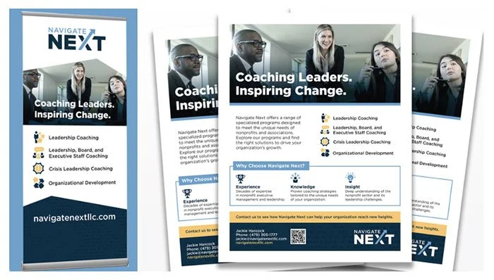 NavigateNext banner and flyer