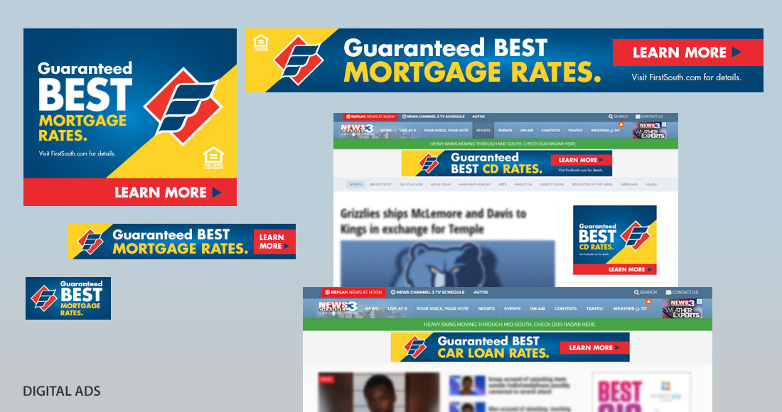 First South: Guaranteed Best Rates Campaign: Digital Ads