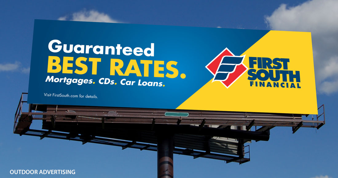 First South: Guaranteed Best Rates Campaign: Billboard