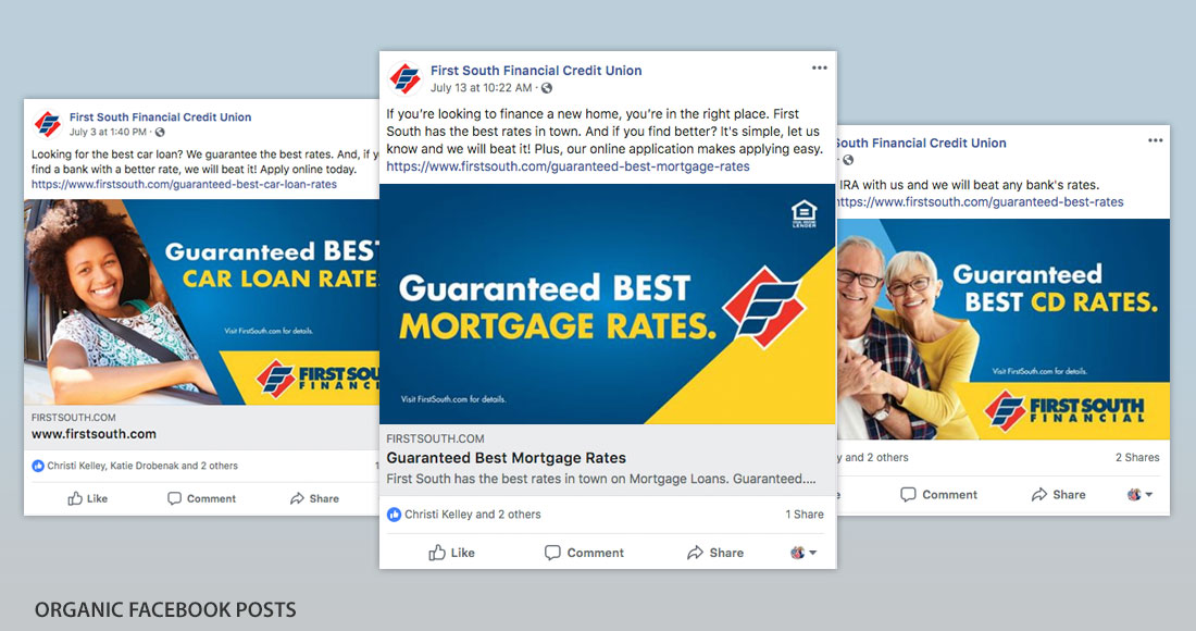 First South: Guaranteed Best Rates Campaign: Social Media