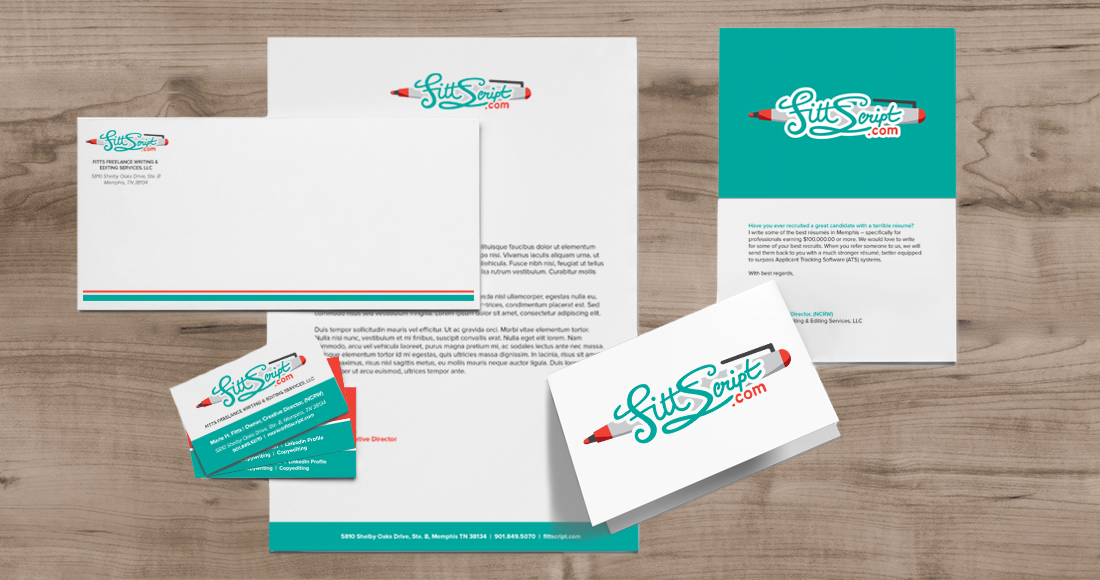 FittScript.com Writing Services: Branding: Letterhead Package