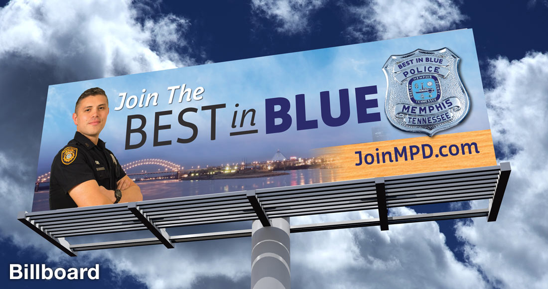 Memphis Police Department Recruiting Campaign: Billboard