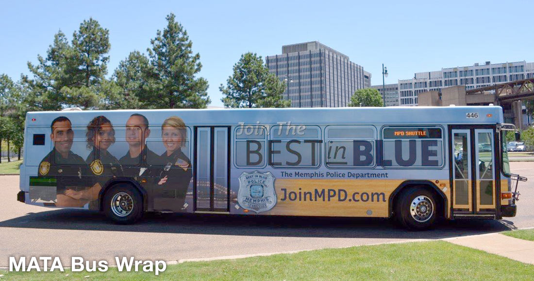 Memphis Police Department Recruiting Campaign: Bus Wrap