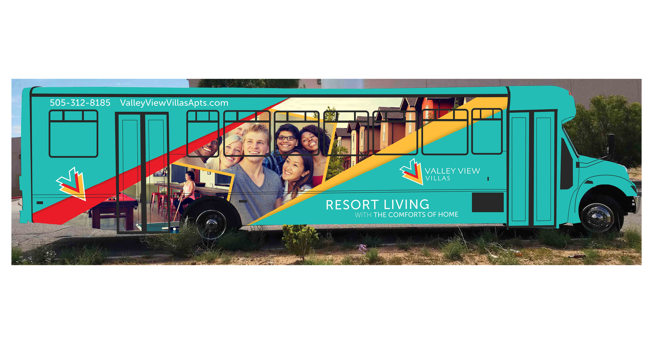Valley View Villas: Rebranding: Bus Wrap