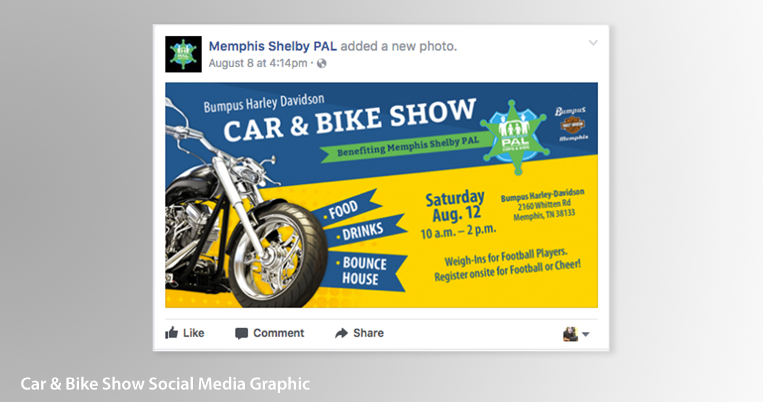 Memphis Shelby PAL: Branding: Social Media Graphics