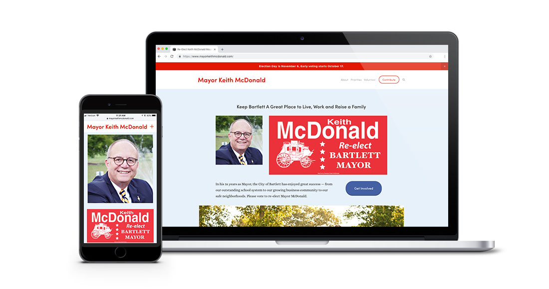 Mayor Keith McDonald Re-Election Website