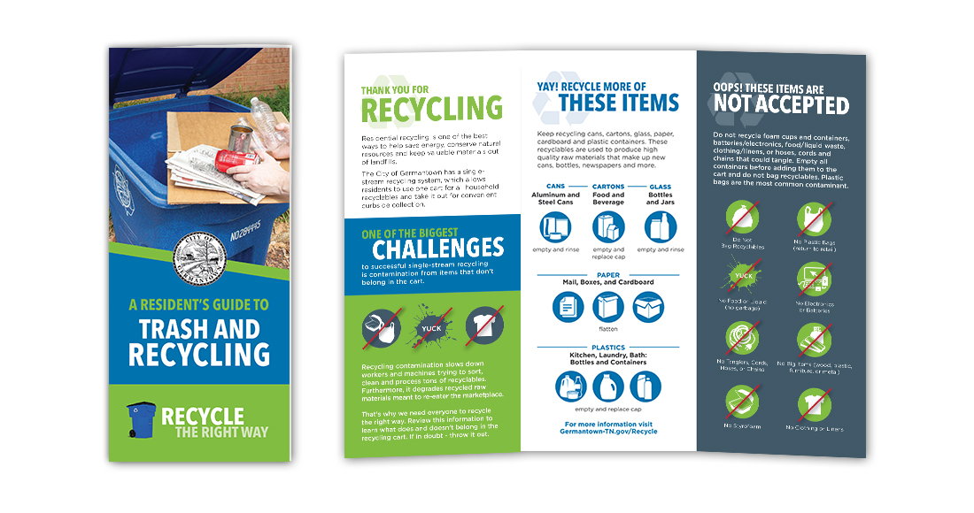 City of Germantown: Recycling Campaign: Brochure