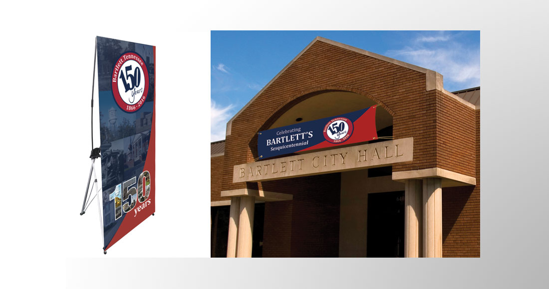 City of Bartlett: 150 Year Anniversary: Banners