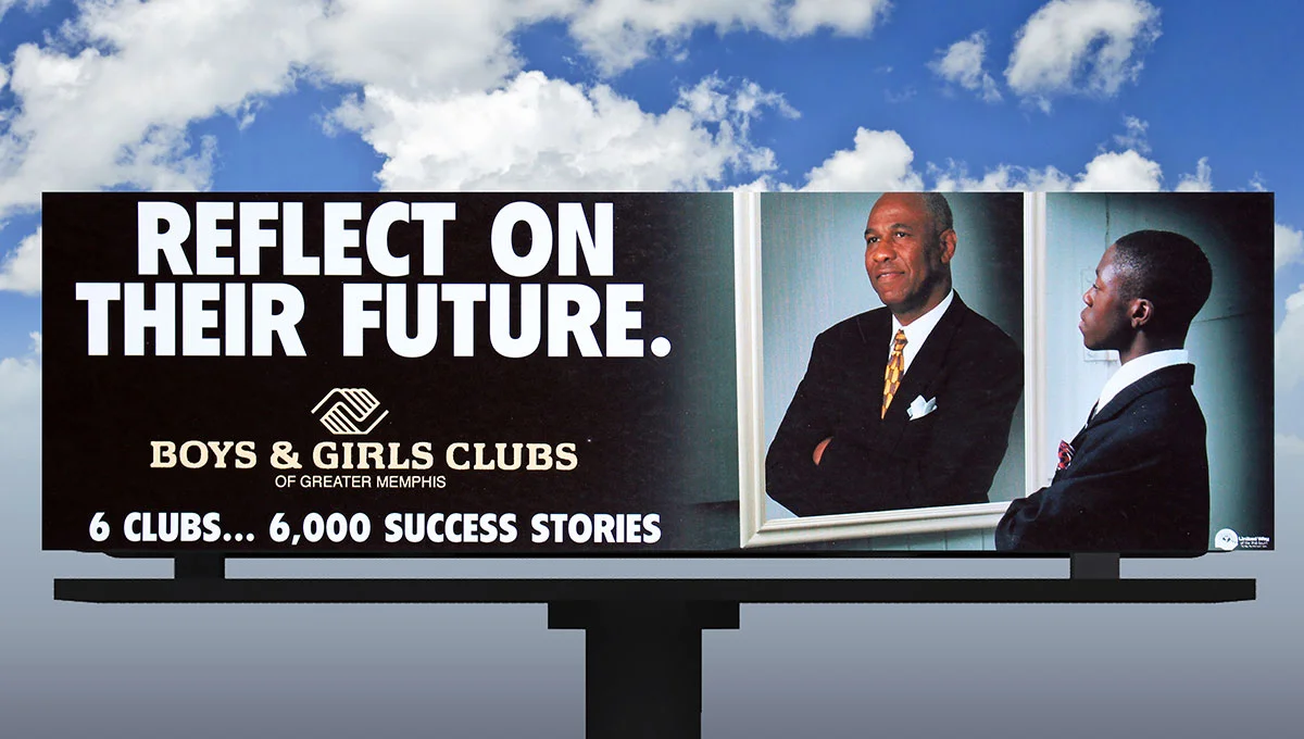 Boys & Girls Club of Greater Memphis Capital Fundraising Campaign: Reflect on Their Future Billboard