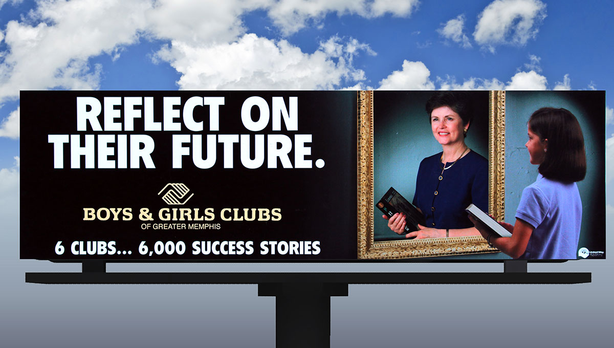 Boys &amp; Girls Club of Greater Memphis Capital Fundraising Campaign: Reflect on Their Future Billboard