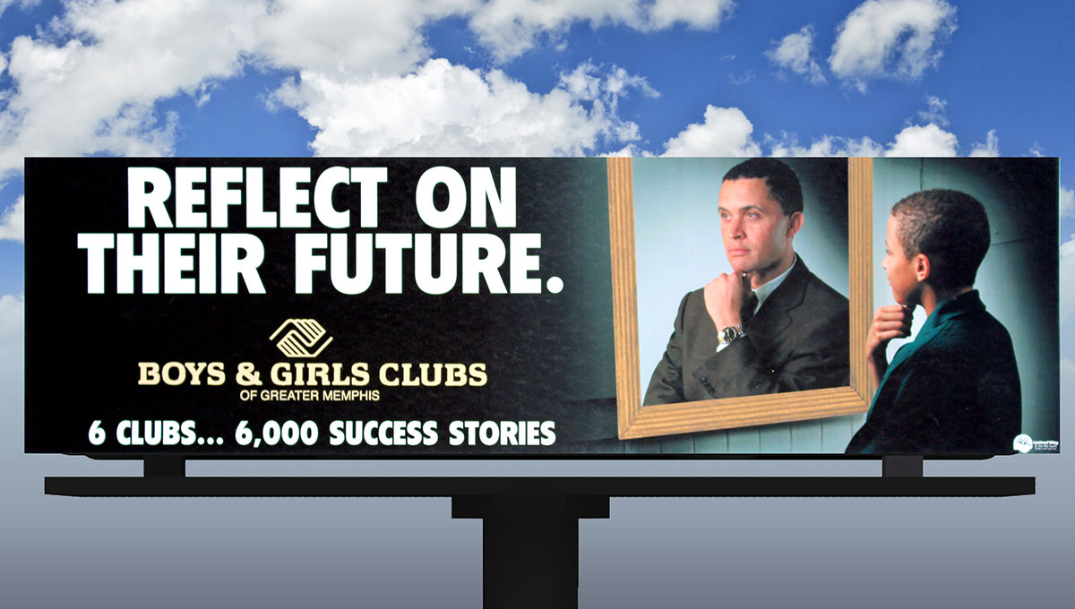 Boys &amp; Girls Club of Greater Memphis Capital Fundraising Campaign: Reflect on Their Future Billboard