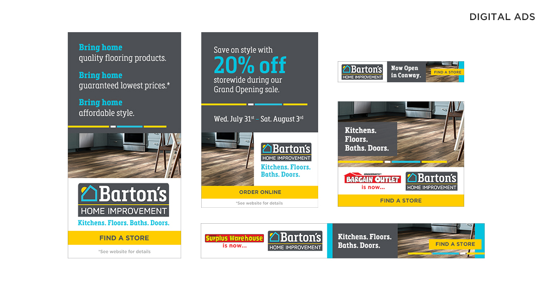 Barton's Home Improvement Digital Ads