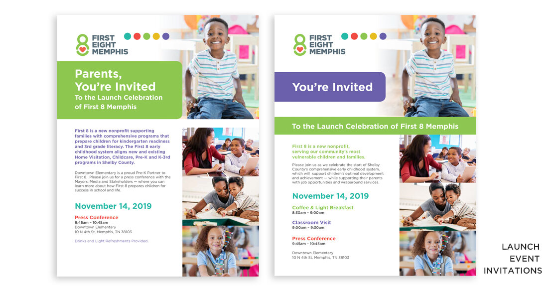 First 8 Memphis Launch Event Invitations