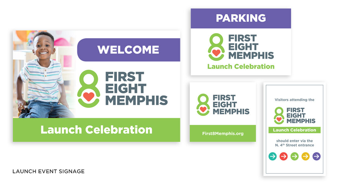 First 8 Memphis Launch Event Signage