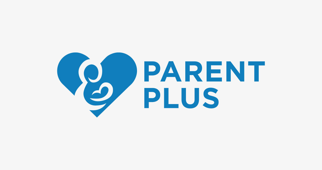 Parent Plus logo in blue