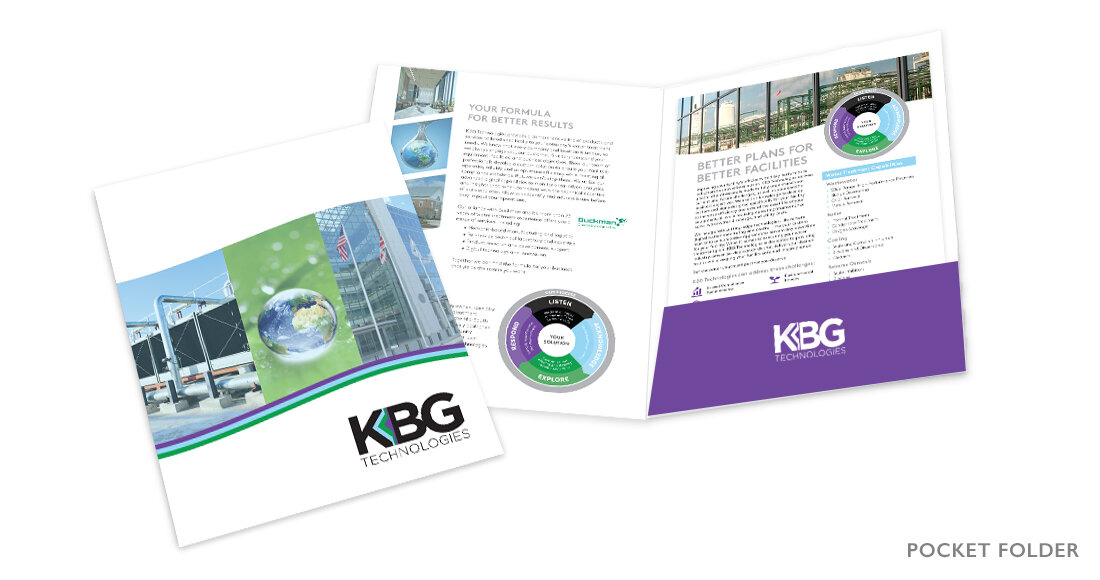 KBG Technologies Pocket Folder design mockup