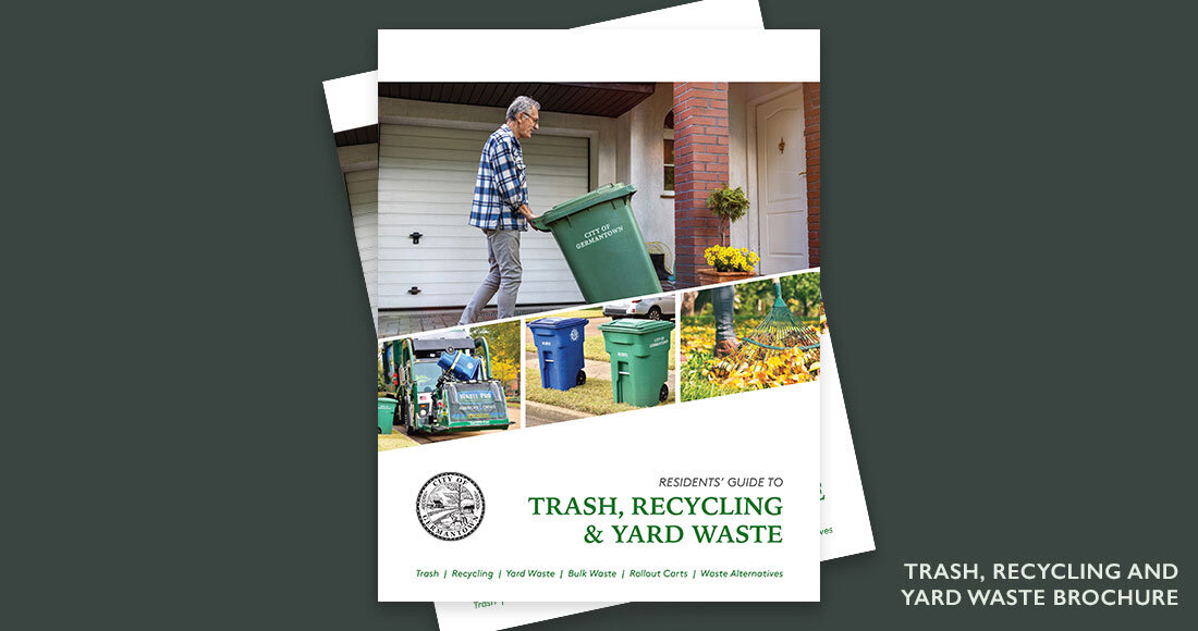 City of Germantown: Trash, Recycling and Yard Waste Brochure Cover