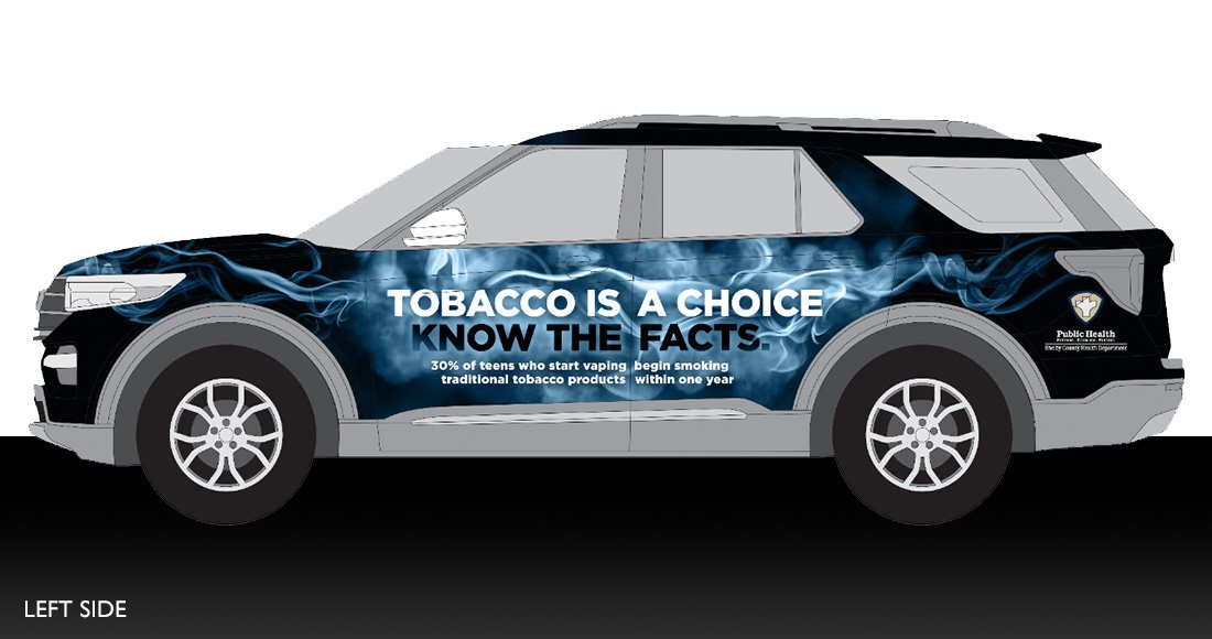 Shelby County Health Department Anti-Tobacco Vehicle Wrap Design