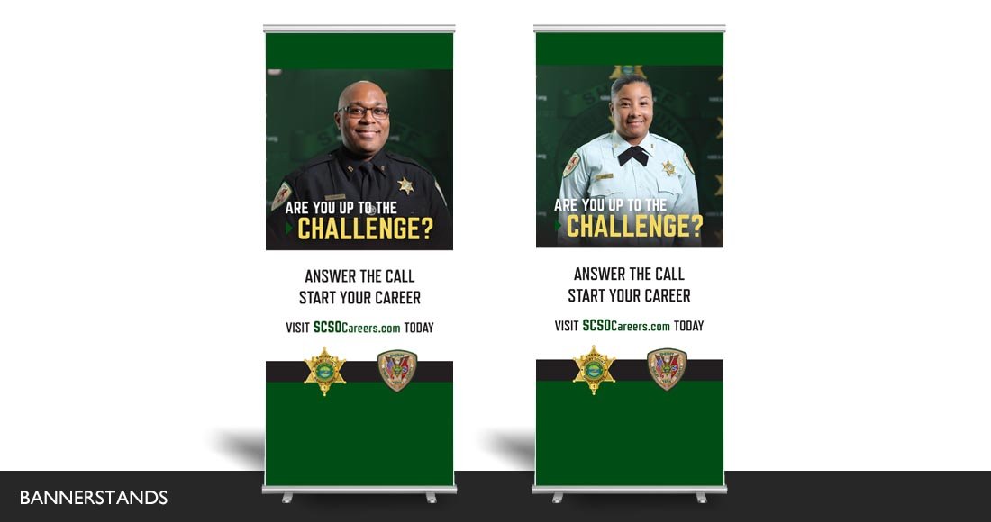 Shelby County Sheriff's Office Corrections Deputy Recruiting Campaign Bannerstands