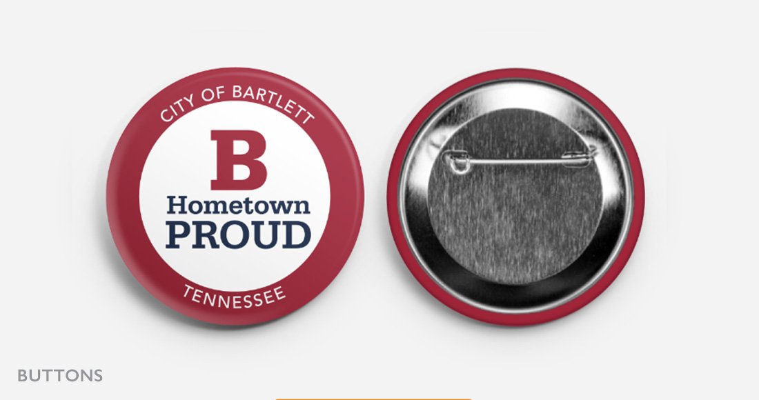City of Bartlett logo button