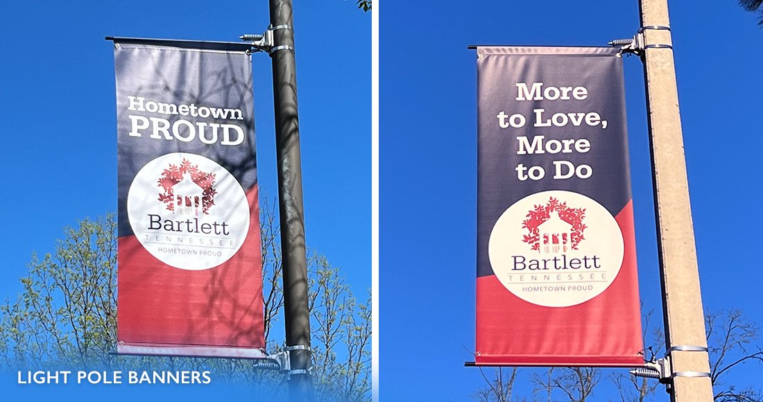 City of Bartlett light pole banners