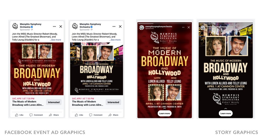 Memphis Symphony Orchestra The Music of Modern Broadway and Hollywood Social Media Graphics