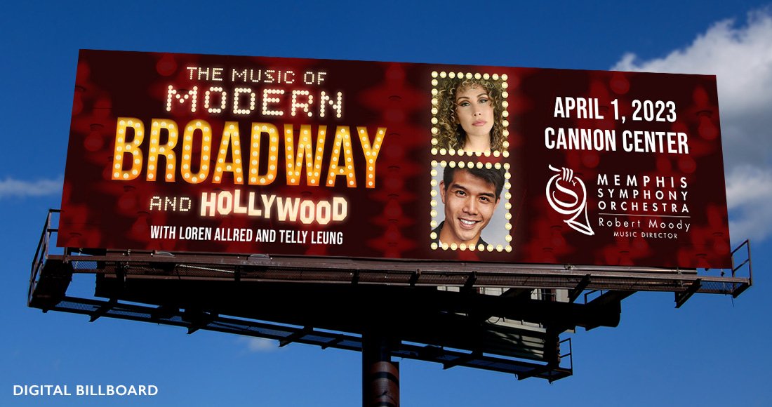 Memphis Symphony Orchestra The Music of Modern Broadway and Hollywood Billboard Design