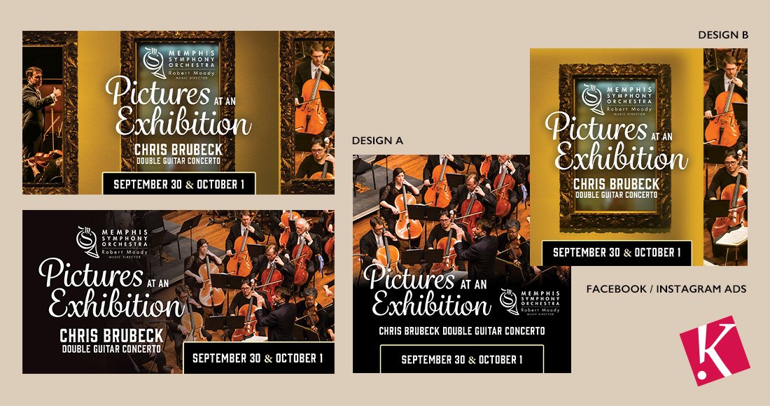 Memphis Symphony Orchestra Pictures at an Exhibition concert social media graphics