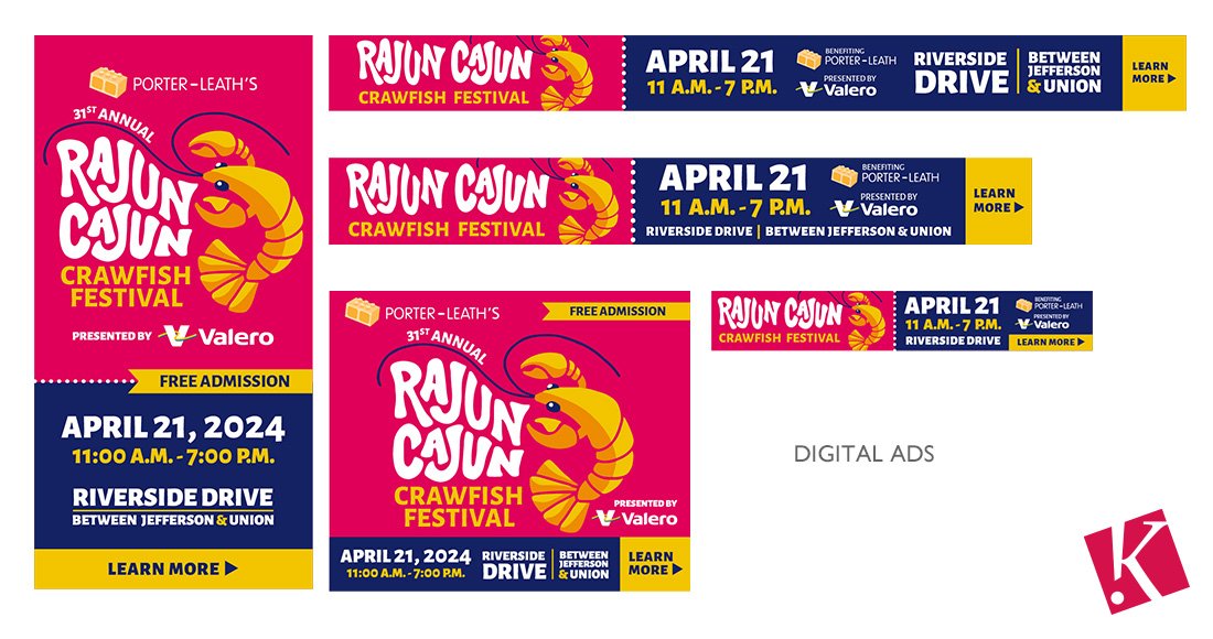 31st Annual Rajun Cajun Crawfish Festival digital ads