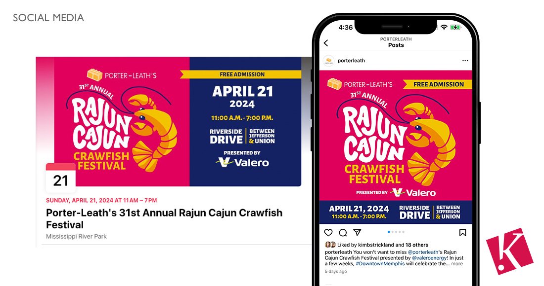 31st Annual Rajun Cajun Crawfish Festival social graphics