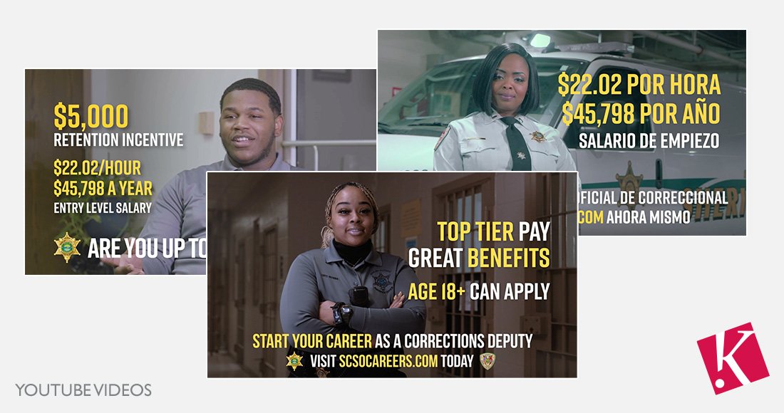 Shelby County Sheriff's Office Corrections Deputy Recruitment Campaign 2024 YouTube Video stills