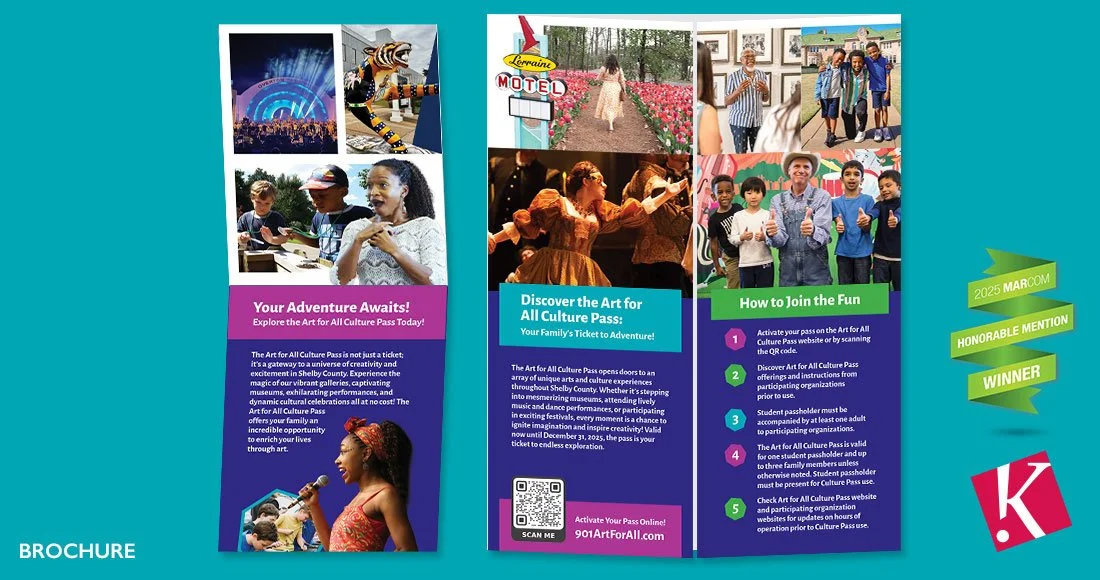 Shelby County Art for All Culture Pass Brochure Inside panels