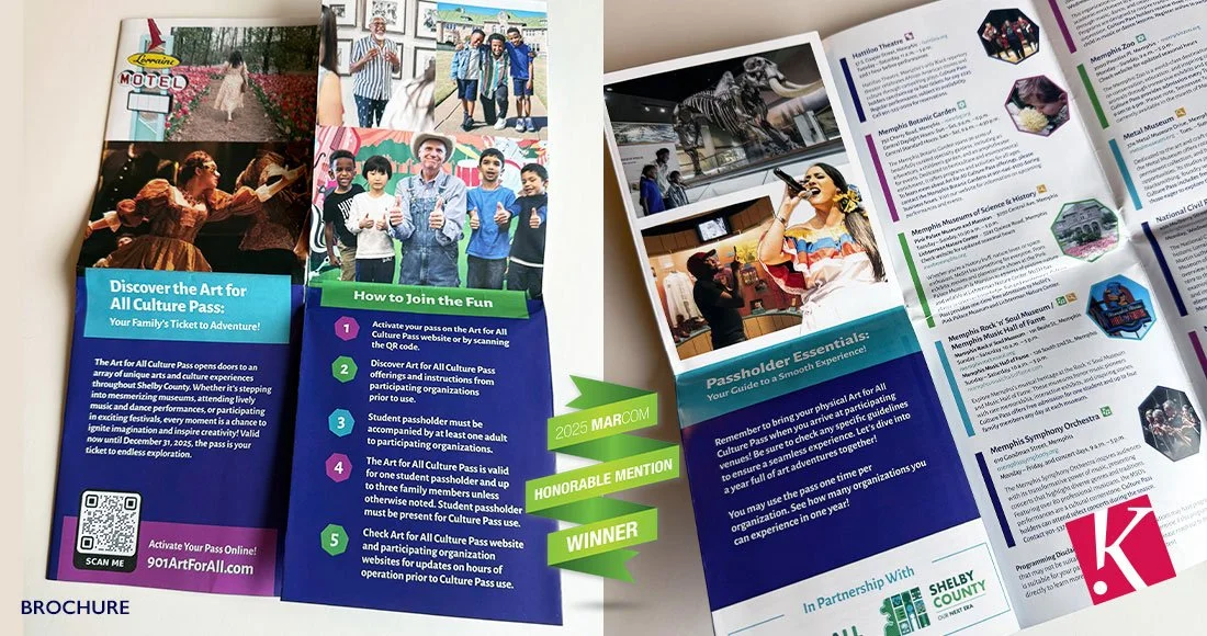 Shelby County Art for All Culture Pass brochure inside panels