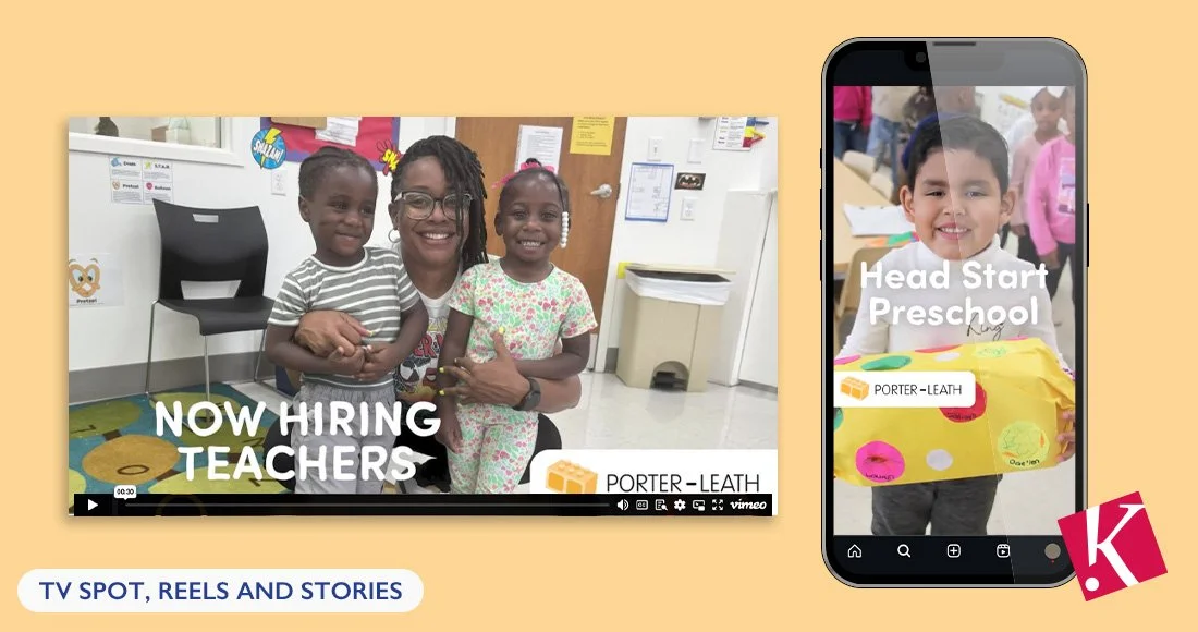 Porter-Leath Head Start Recruitment Campaign video screenshots