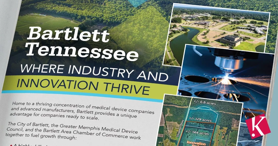 Bartlett, Tennessee Economic Development Print Ad Zoomed In
