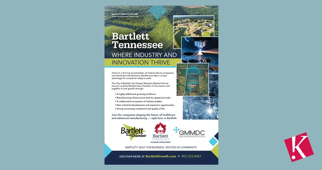 Bartlett, Tennessee Economic Development Print Ad