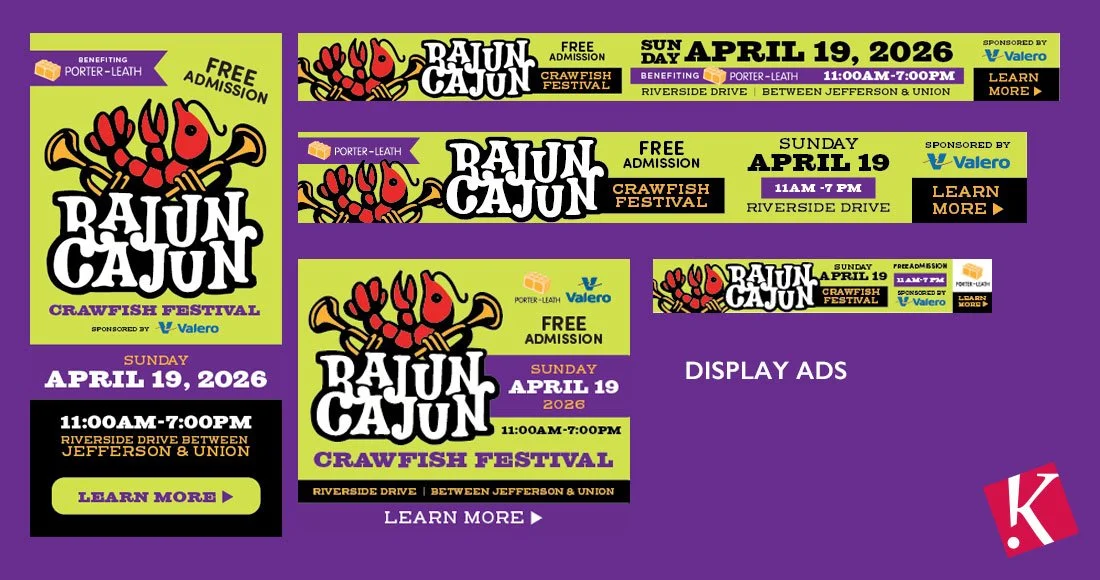 33rd Annual Rajun Cajun Crawfish Festival display ads