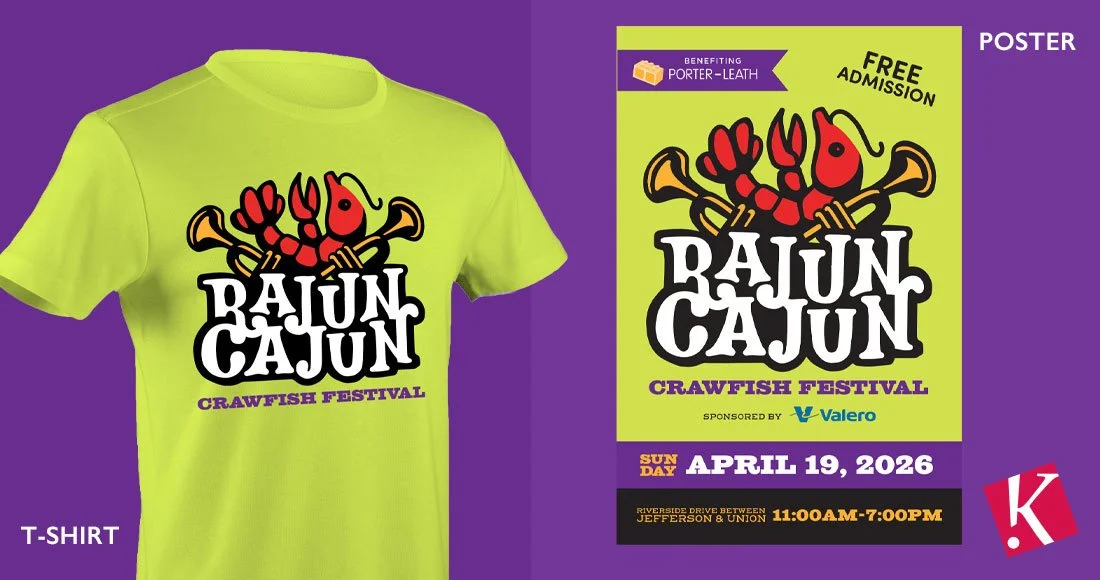 33rd Annual Rajun Cajun Crawfish Festival t-shirt and poster