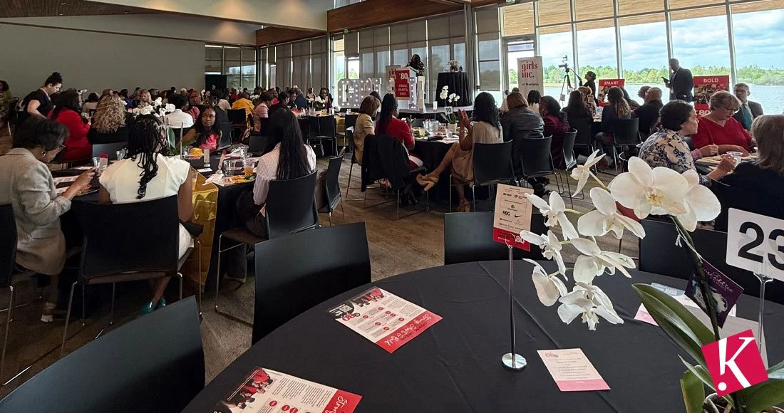 Girls Inc of Memphis 80th Anniversary Celebration Luncheon: view of tables in the room