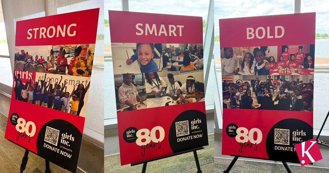 Girls Inc of Memphis 80th Anniversary Celebration Luncheon: Strong, Smart and Bold signage