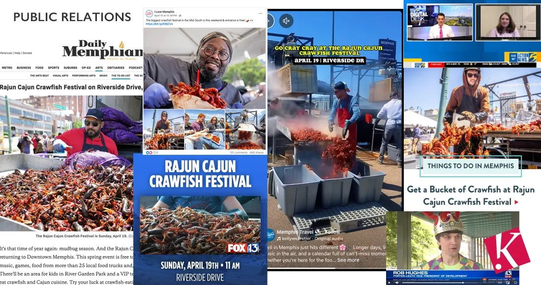 2026 Rajun Cajun Crawfish Festival PR coverage screenshots