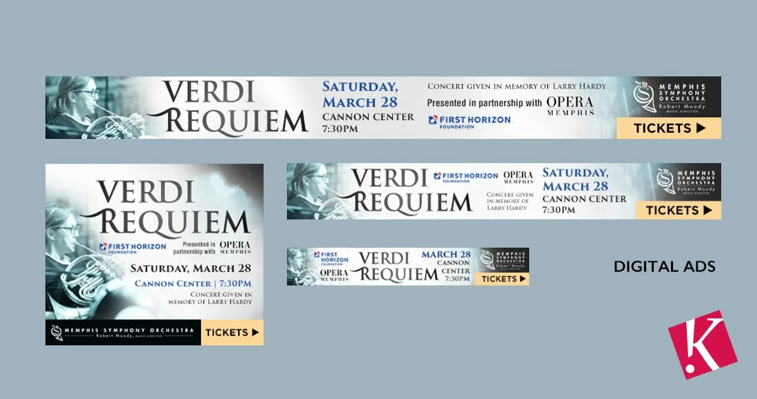 Verdi Requiem Display Ads