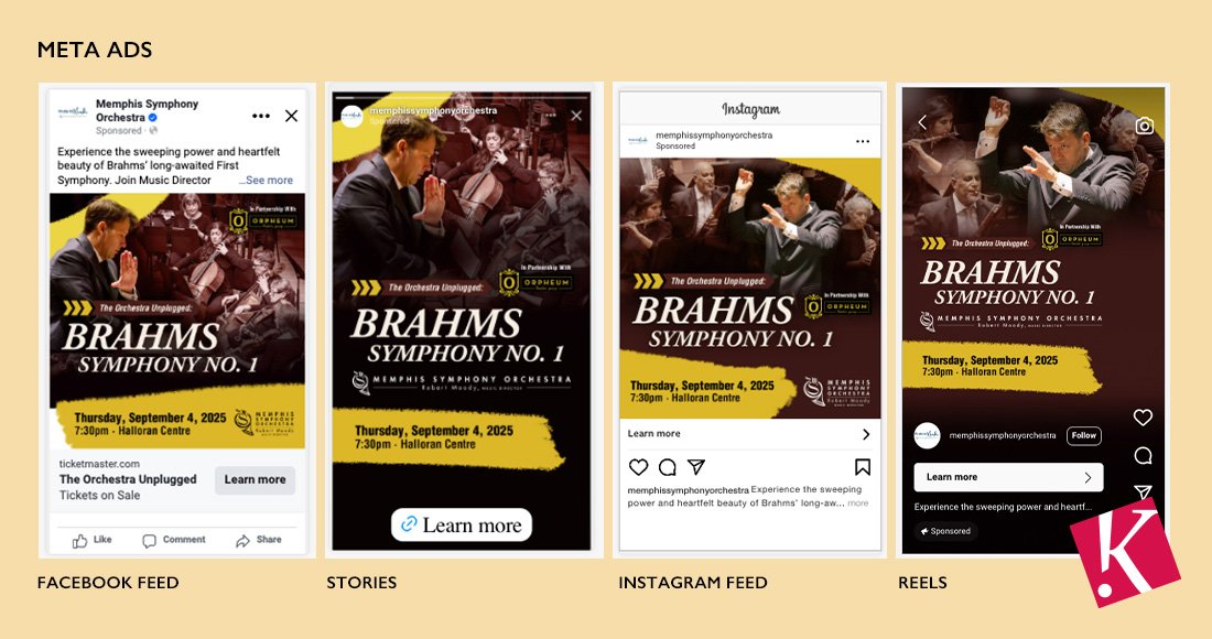 Memphis Symphony Orchestra Brahms Symphony No. 1 Meta Ads