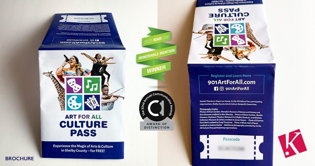 Shelby County Art for All Culture Pass Brochure front and back&nbsp;
