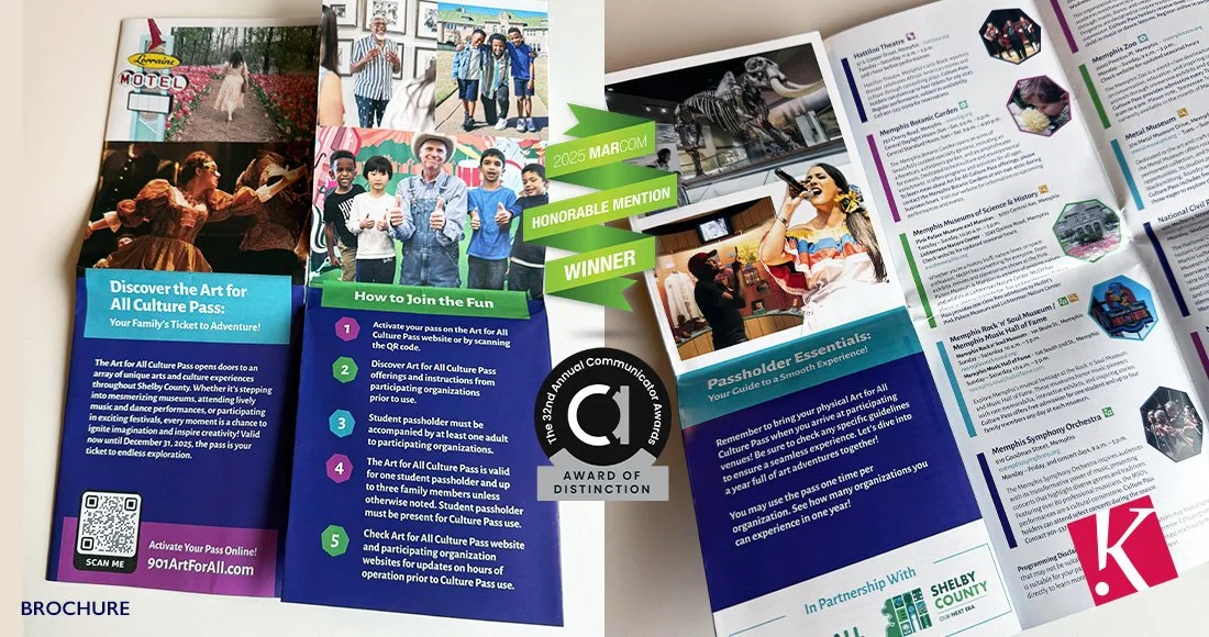 Shelby County Art for All Culture Pass brochure inside panels&nbsp;