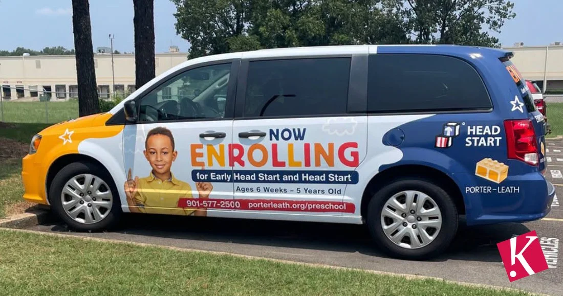 Porter-Leath Head Start Van Wrap