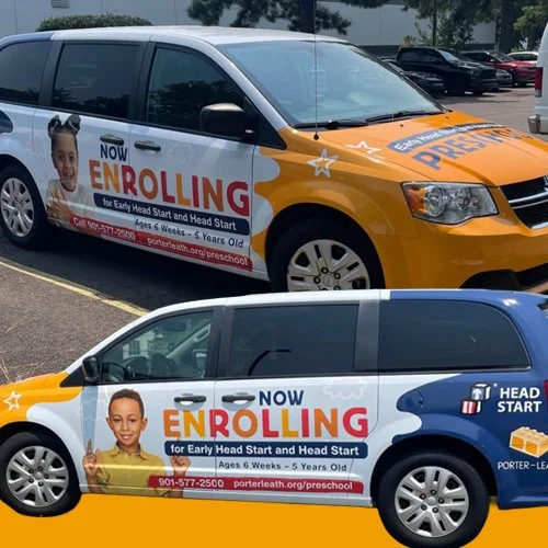 Porter-Leath Head Start Van Wrap