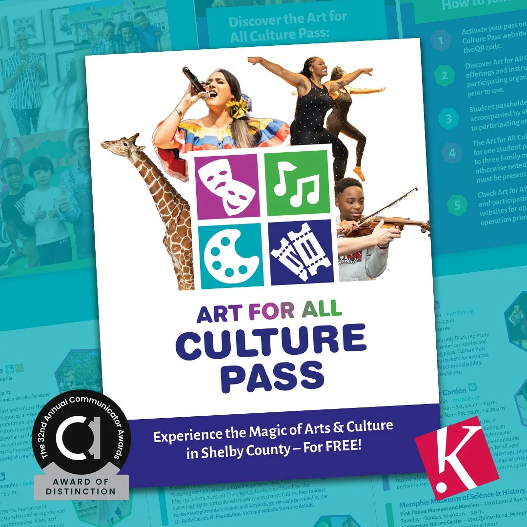 The Art for All Culture Pass brochure received an Award of Distinction in the 32nd Annual Communicator Awards